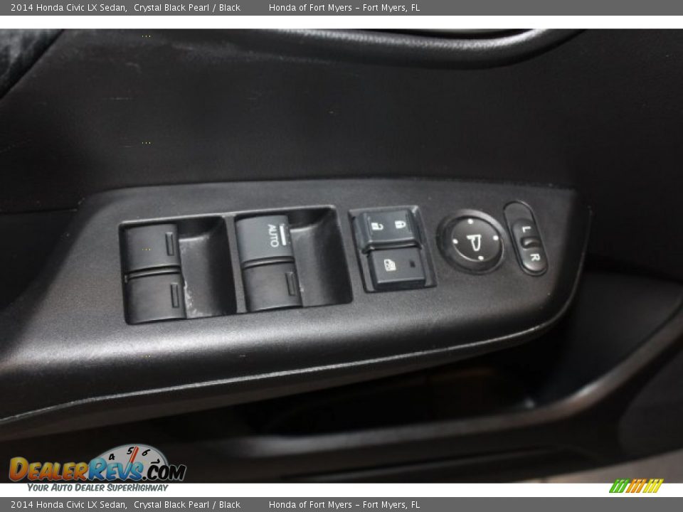 2014 Honda Civic LX Sedan Crystal Black Pearl / Black Photo #10