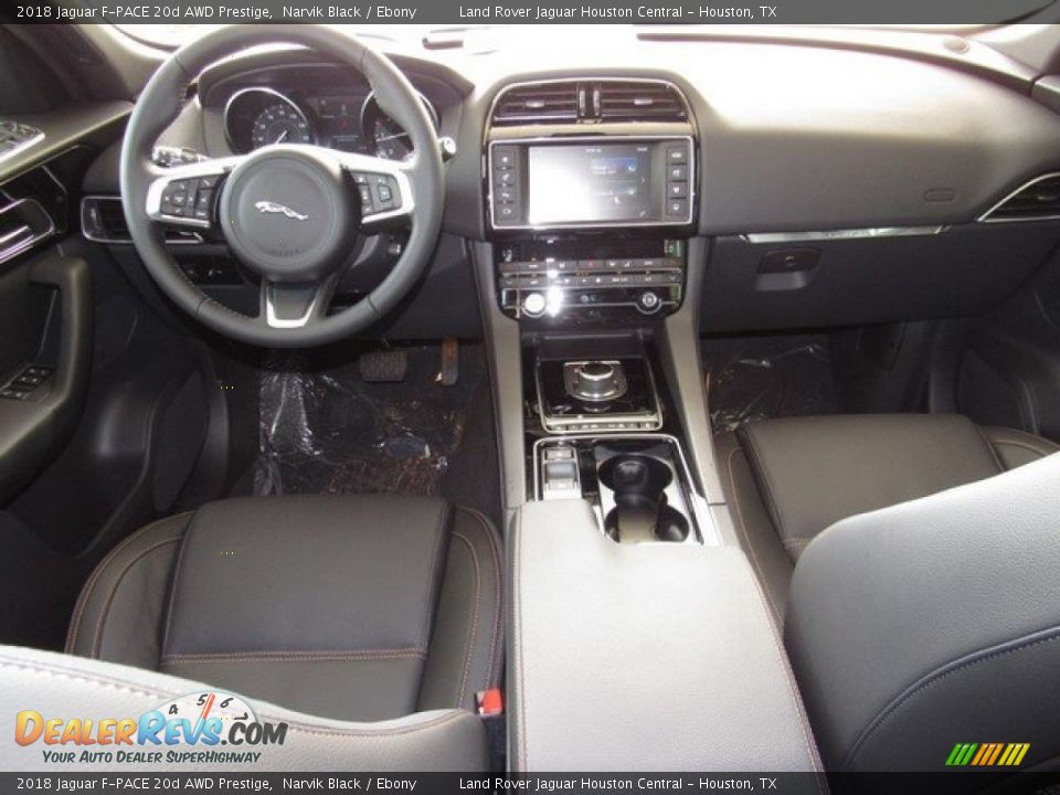 2018 Jaguar F-PACE 20d AWD Prestige Narvik Black / Ebony Photo #4