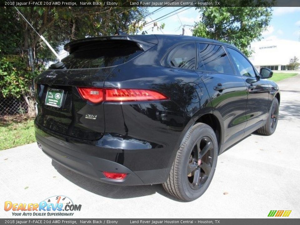 2018 Jaguar F-PACE 20d AWD Prestige Narvik Black / Ebony Photo #7