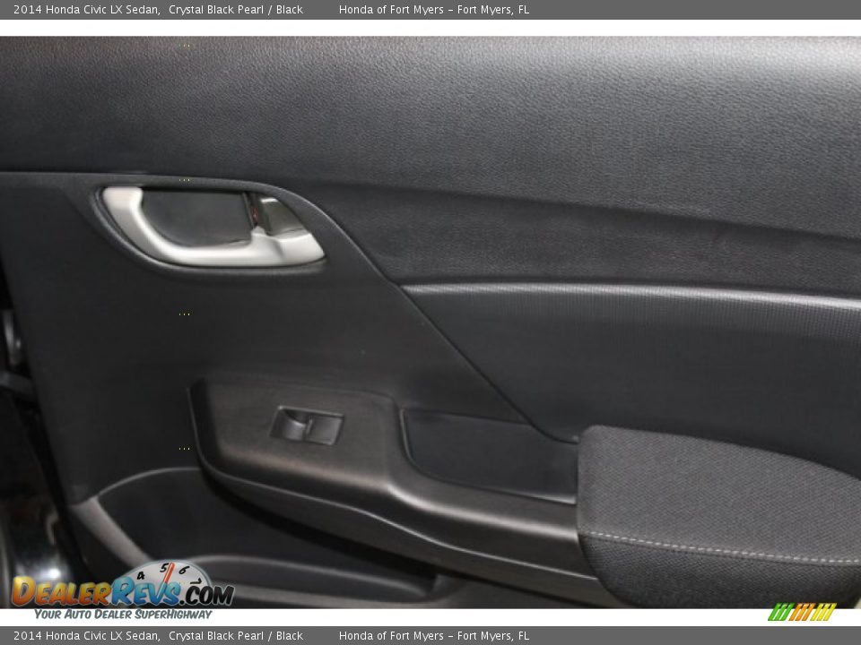 2014 Honda Civic LX Sedan Crystal Black Pearl / Black Photo #24