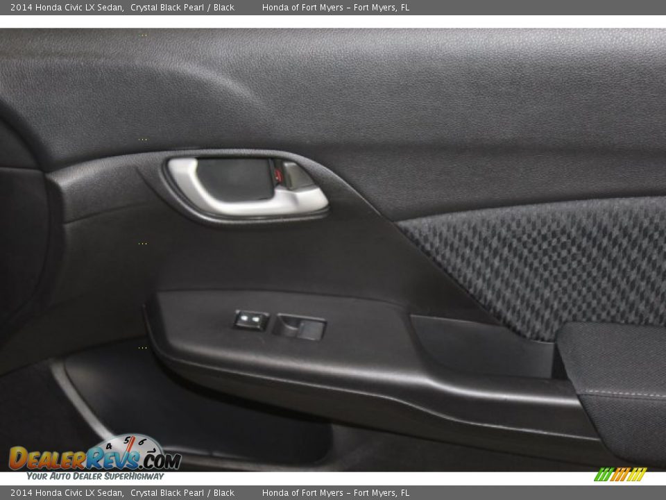 2014 Honda Civic LX Sedan Crystal Black Pearl / Black Photo #25