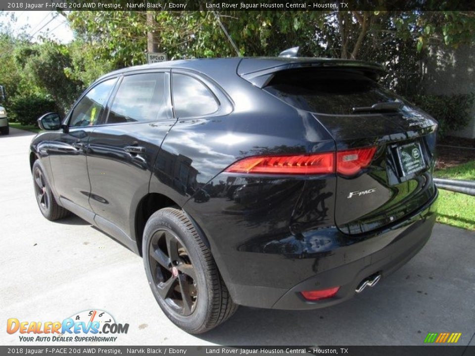 2018 Jaguar F-PACE 20d AWD Prestige Narvik Black / Ebony Photo #12