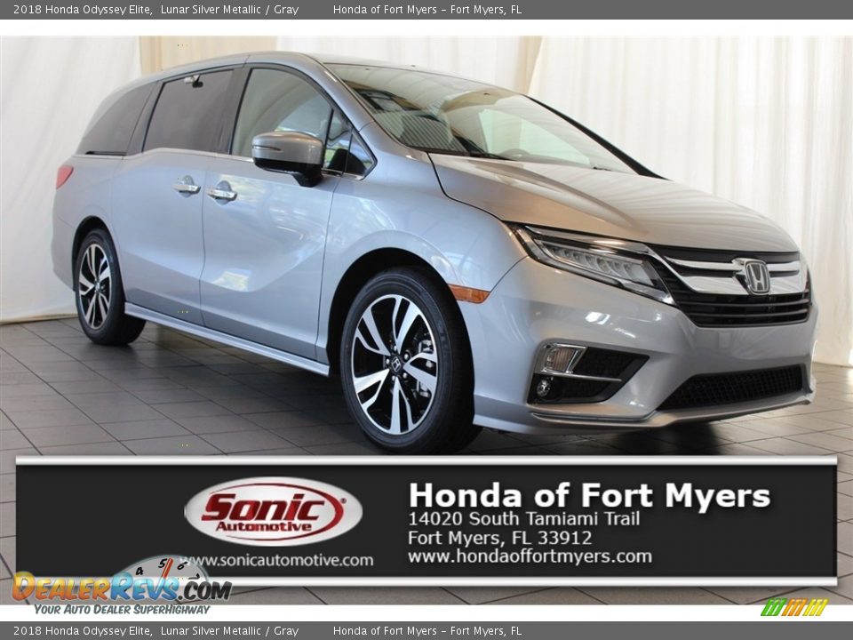 2018 Honda Odyssey Elite Lunar Silver Metallic / Gray Photo #1