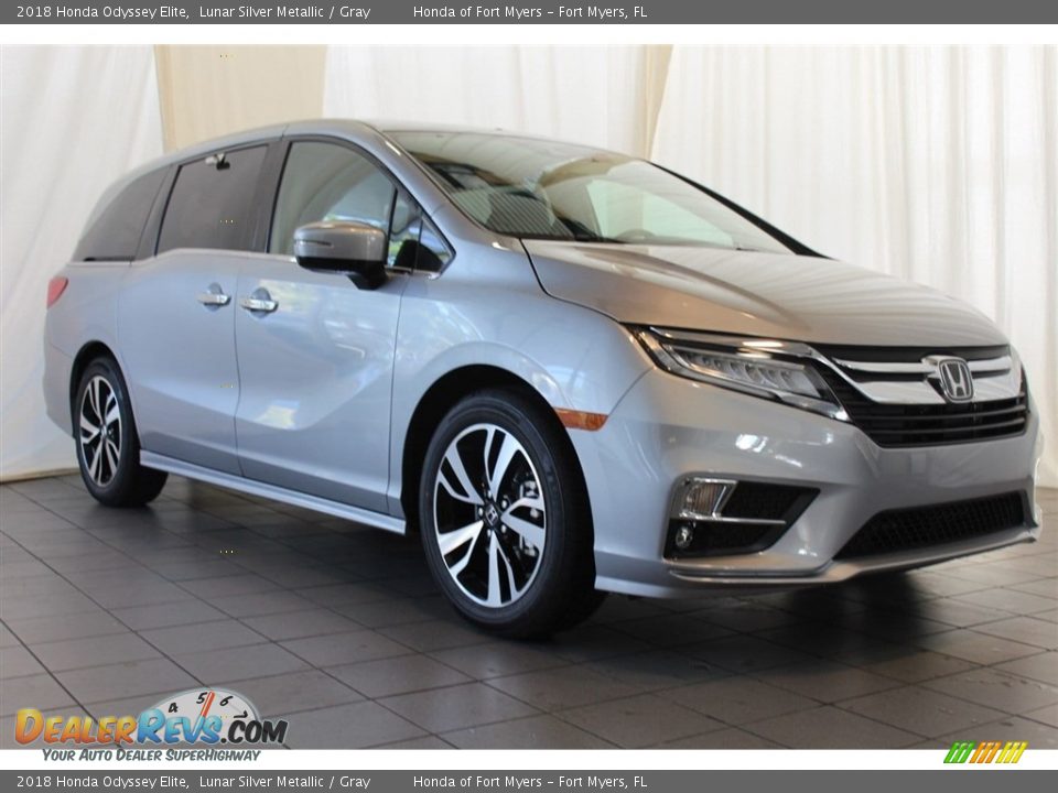 2018 Honda Odyssey Elite Lunar Silver Metallic / Gray Photo #2