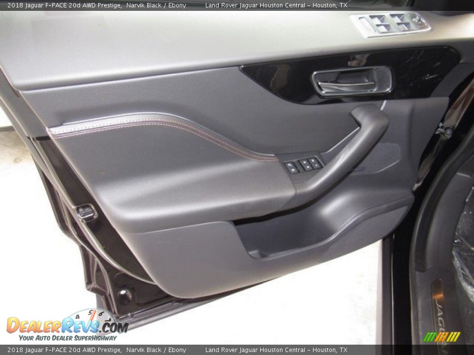 2018 Jaguar F-PACE 20d AWD Prestige Narvik Black / Ebony Photo #18