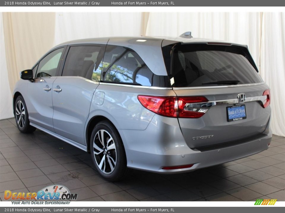 2018 Honda Odyssey Elite Lunar Silver Metallic / Gray Photo #6
