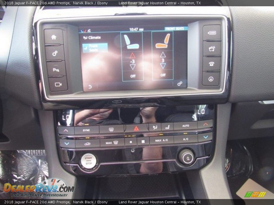 2018 Jaguar F-PACE 20d AWD Prestige Narvik Black / Ebony Photo #22
