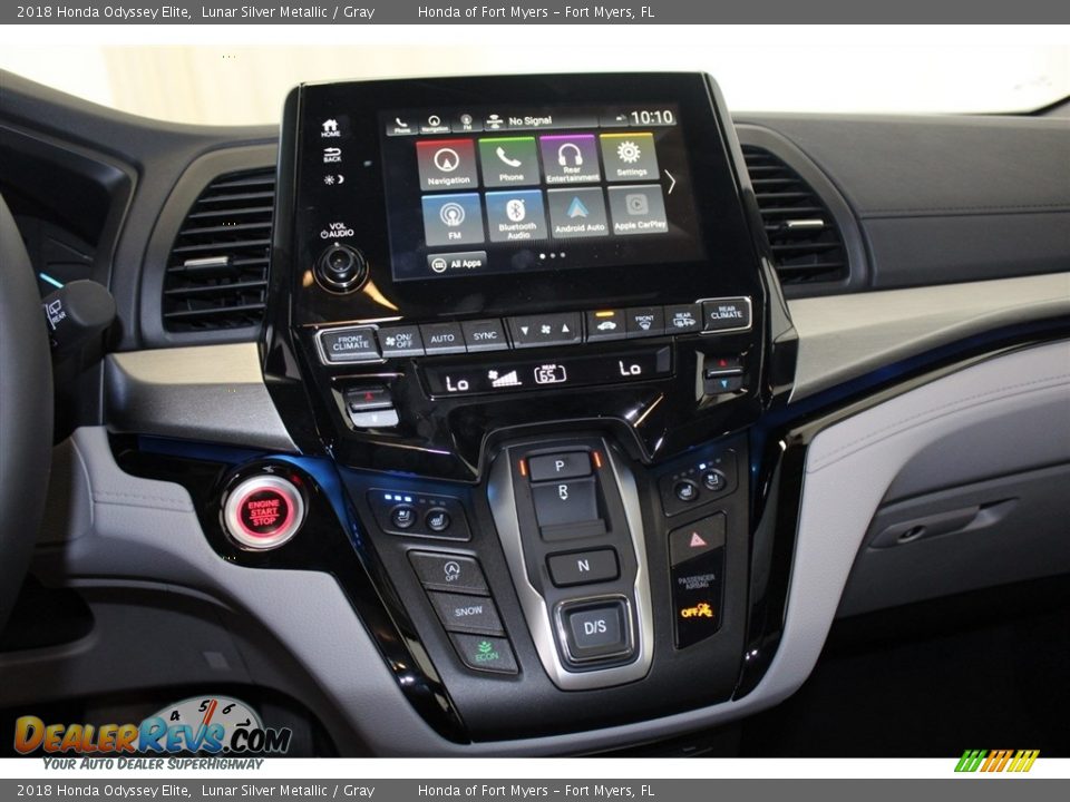2018 Honda Odyssey Elite Lunar Silver Metallic / Gray Photo #17