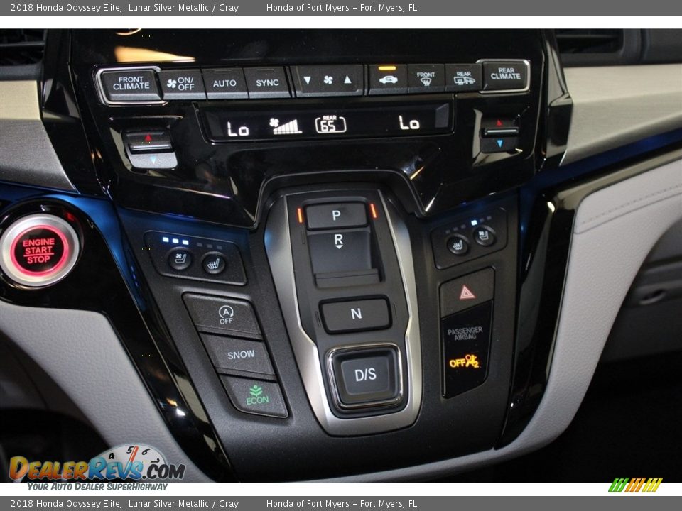 2018 Honda Odyssey Elite Lunar Silver Metallic / Gray Photo #21