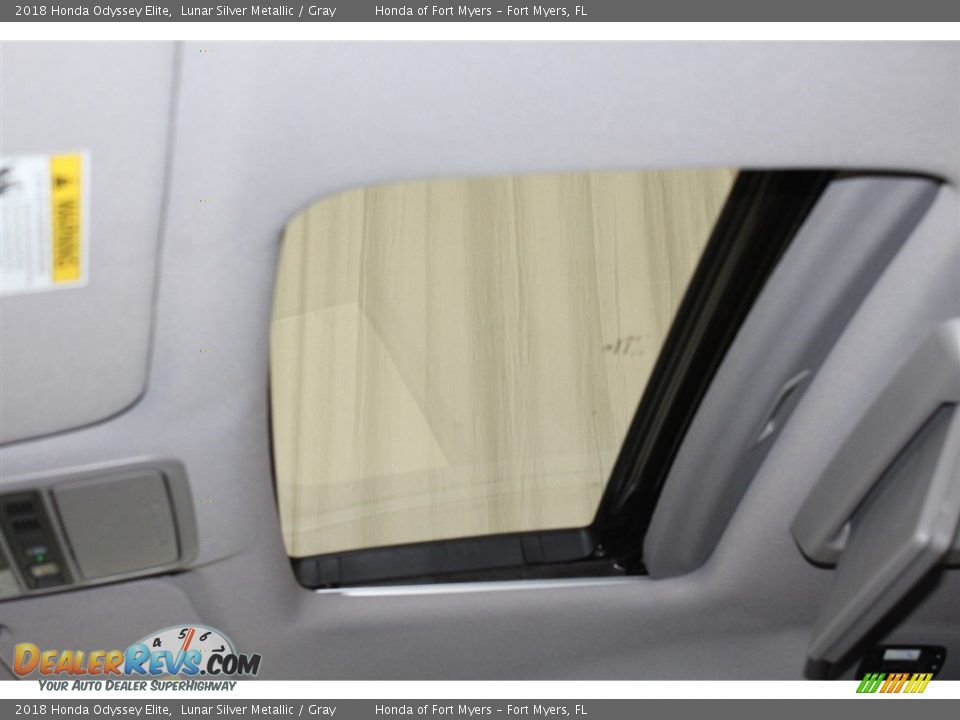2018 Honda Odyssey Elite Lunar Silver Metallic / Gray Photo #22