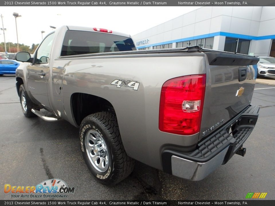 2013 Chevrolet Silverado 1500 Work Truck Regular Cab 4x4 Graystone Metallic / Dark Titanium Photo #6