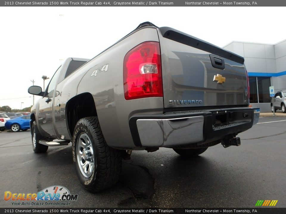2013 Chevrolet Silverado 1500 Work Truck Regular Cab 4x4 Graystone Metallic / Dark Titanium Photo #7
