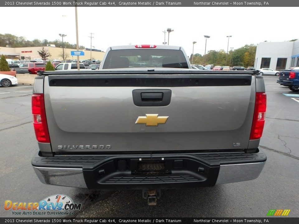 2013 Chevrolet Silverado 1500 Work Truck Regular Cab 4x4 Graystone Metallic / Dark Titanium Photo #8