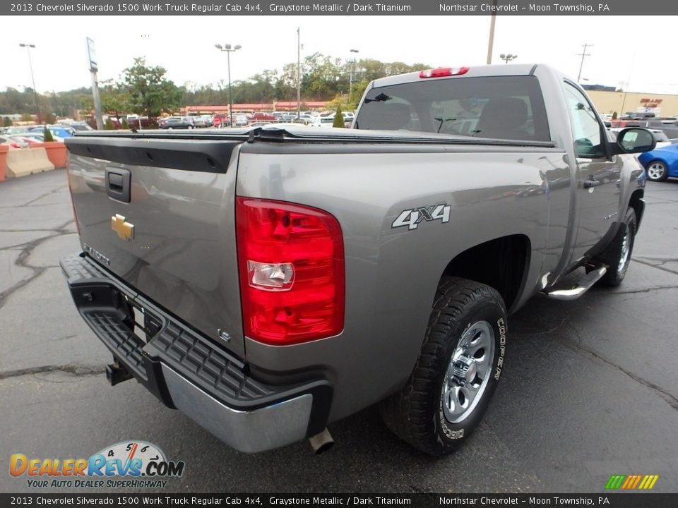 2013 Chevrolet Silverado 1500 Work Truck Regular Cab 4x4 Graystone Metallic / Dark Titanium Photo #9