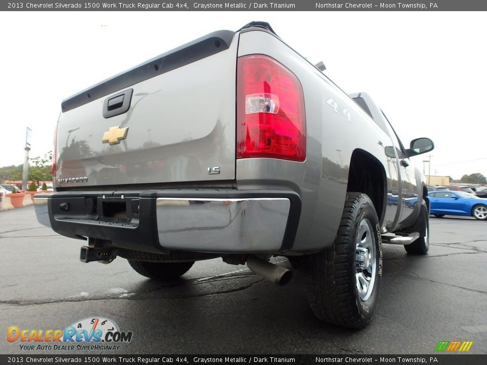 2013 Chevrolet Silverado 1500 Work Truck Regular Cab 4x4 Graystone Metallic / Dark Titanium Photo #10