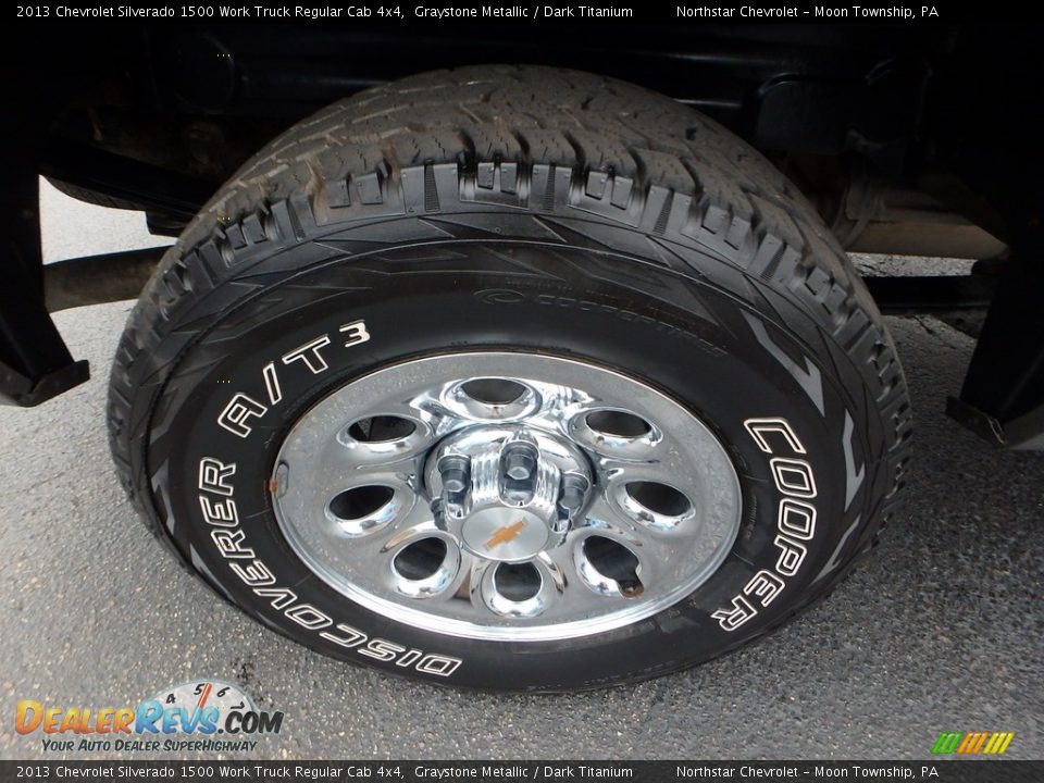 2013 Chevrolet Silverado 1500 Work Truck Regular Cab 4x4 Graystone Metallic / Dark Titanium Photo #11