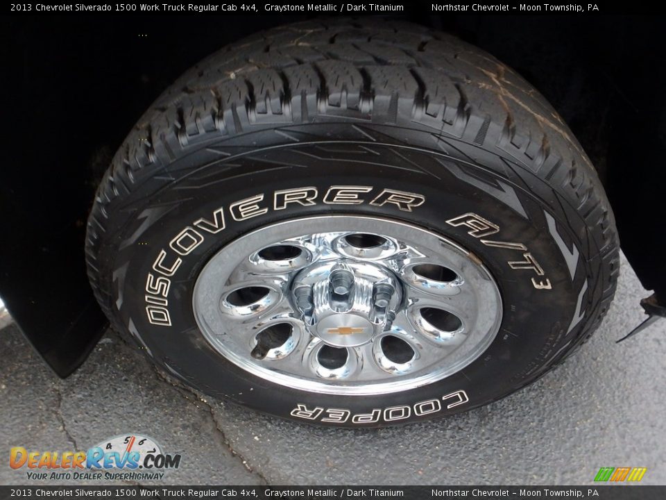 2013 Chevrolet Silverado 1500 Work Truck Regular Cab 4x4 Graystone Metallic / Dark Titanium Photo #13