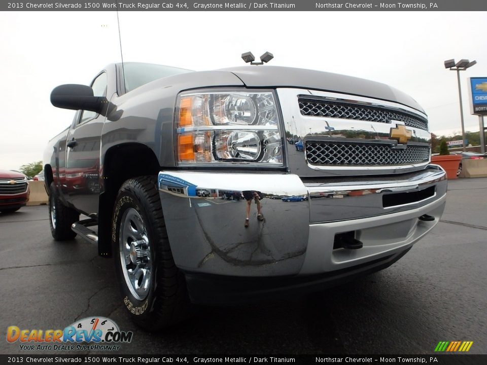 2013 Chevrolet Silverado 1500 Work Truck Regular Cab 4x4 Graystone Metallic / Dark Titanium Photo #15