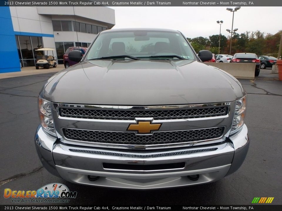 2013 Chevrolet Silverado 1500 Work Truck Regular Cab 4x4 Graystone Metallic / Dark Titanium Photo #16