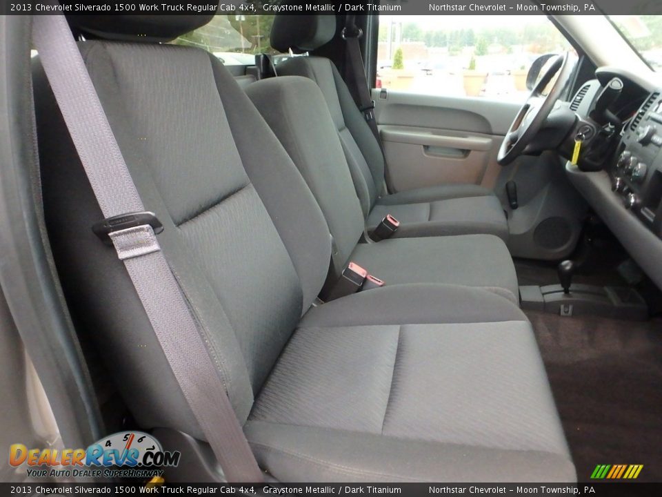 2013 Chevrolet Silverado 1500 Work Truck Regular Cab 4x4 Graystone Metallic / Dark Titanium Photo #17