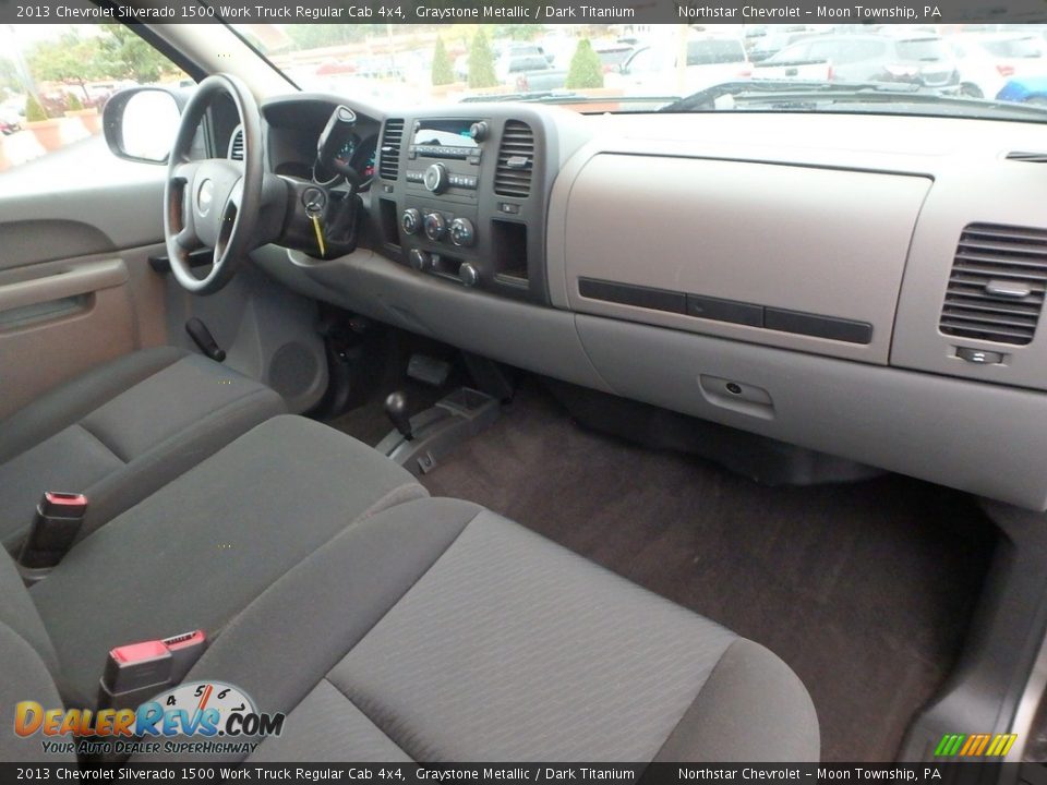 2013 Chevrolet Silverado 1500 Work Truck Regular Cab 4x4 Graystone Metallic / Dark Titanium Photo #18