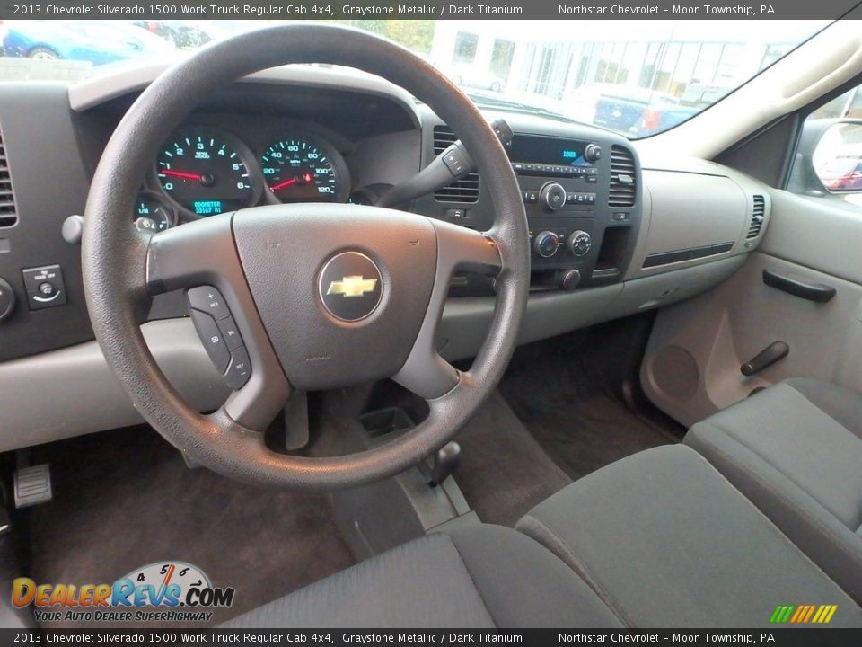 2013 Chevrolet Silverado 1500 Work Truck Regular Cab 4x4 Graystone Metallic / Dark Titanium Photo #22