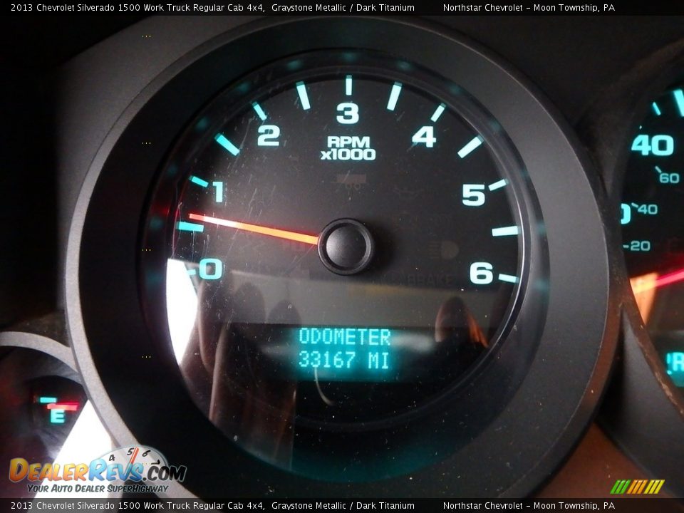 2013 Chevrolet Silverado 1500 Work Truck Regular Cab 4x4 Graystone Metallic / Dark Titanium Photo #30