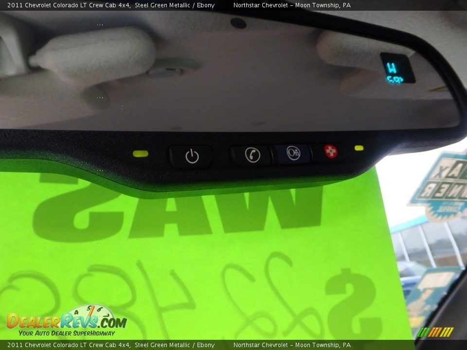 2011 Chevrolet Colorado LT Crew Cab 4x4 Steel Green Metallic / Ebony Photo #28