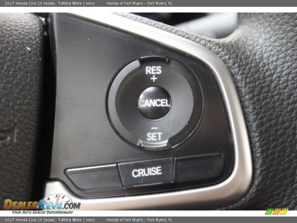 2017 Honda Civic LX Sedan Taffeta White / Ivory Photo #13