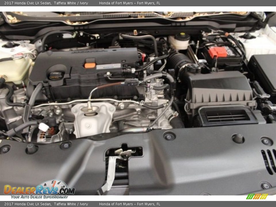 2017 Honda Civic LX Sedan Taffeta White / Ivory Photo #24