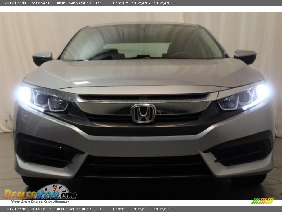 2017 Honda Civic LX Sedan Lunar Silver Metallic / Black Photo #5