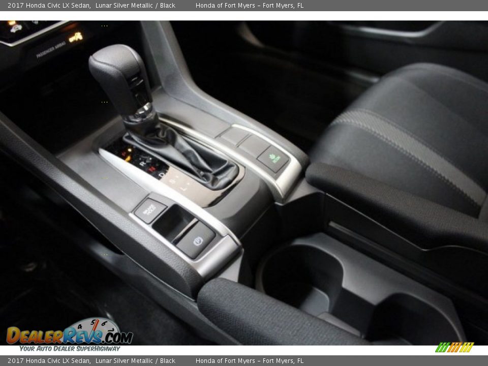 2017 Honda Civic LX Sedan Lunar Silver Metallic / Black Photo #17