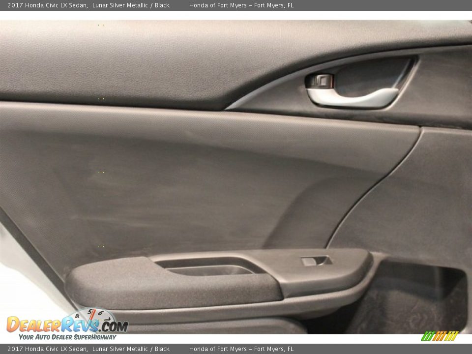 2017 Honda Civic LX Sedan Lunar Silver Metallic / Black Photo #18