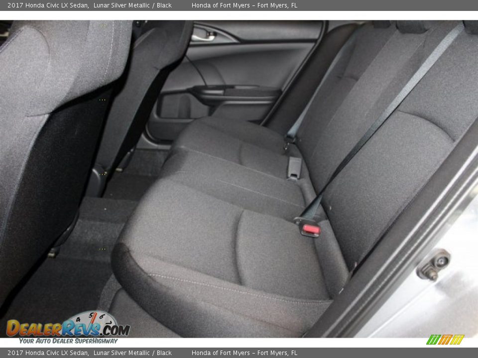 2017 Honda Civic LX Sedan Lunar Silver Metallic / Black Photo #19