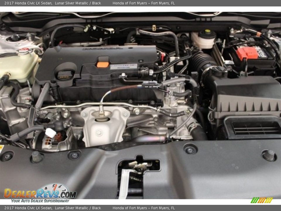 2017 Honda Civic LX Sedan Lunar Silver Metallic / Black Photo #23