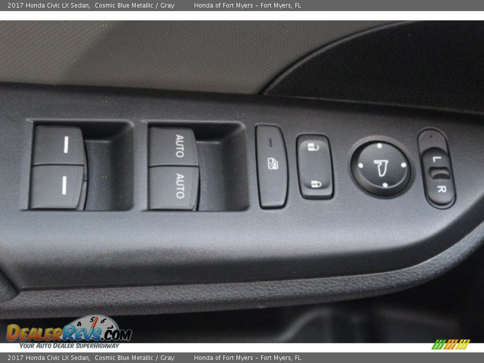 2017 Honda Civic LX Sedan Cosmic Blue Metallic / Gray Photo #8