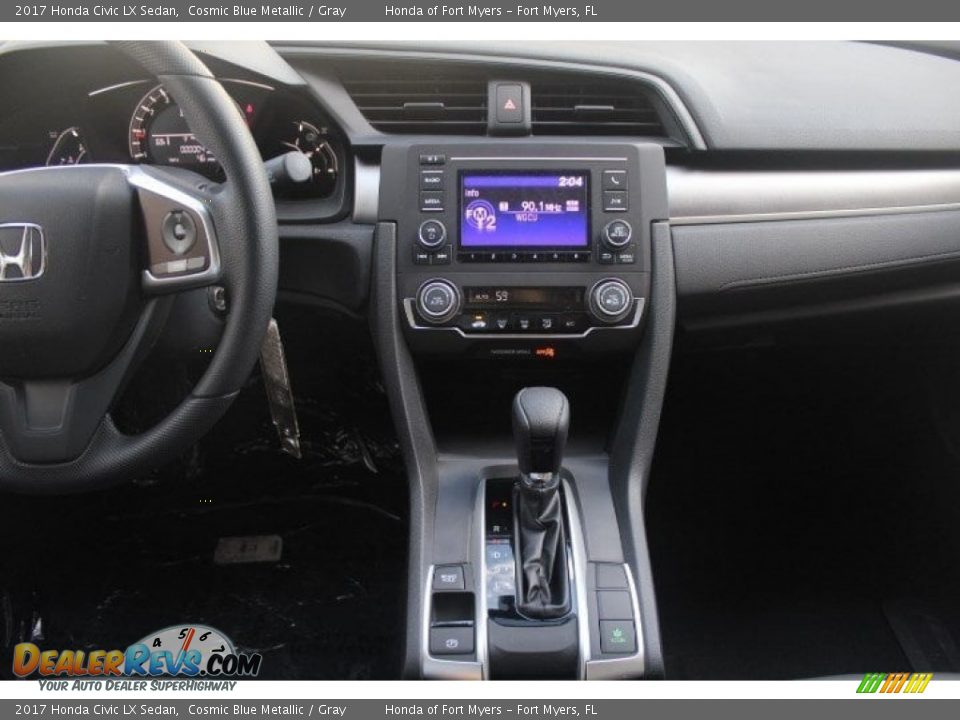 2017 Honda Civic LX Sedan Cosmic Blue Metallic / Gray Photo #15
