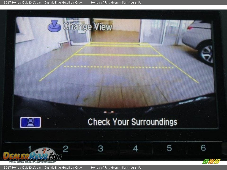 2017 Honda Civic LX Sedan Cosmic Blue Metallic / Gray Photo #17
