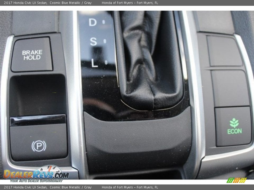2017 Honda Civic LX Sedan Cosmic Blue Metallic / Gray Photo #20
