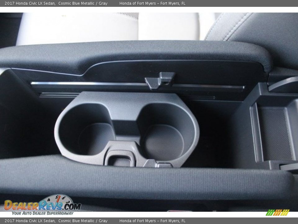 2017 Honda Civic LX Sedan Cosmic Blue Metallic / Gray Photo #21
