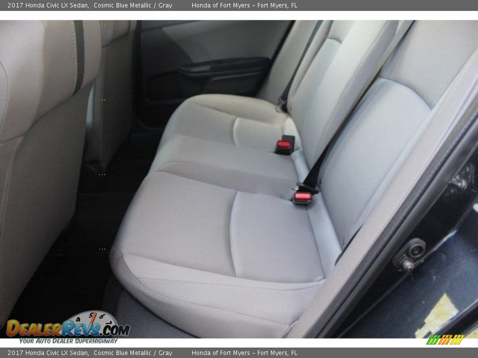 2017 Honda Civic LX Sedan Cosmic Blue Metallic / Gray Photo #24