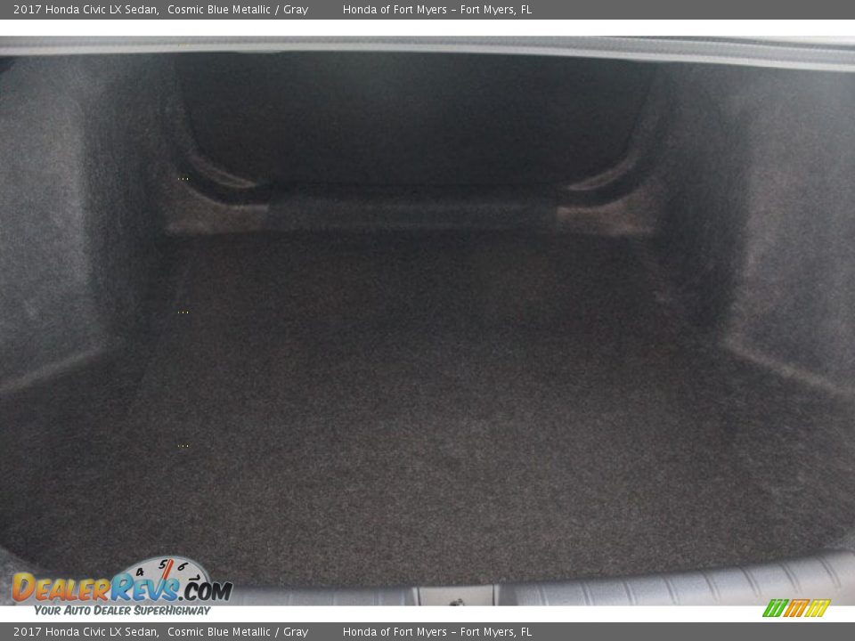 2017 Honda Civic LX Sedan Cosmic Blue Metallic / Gray Photo #25