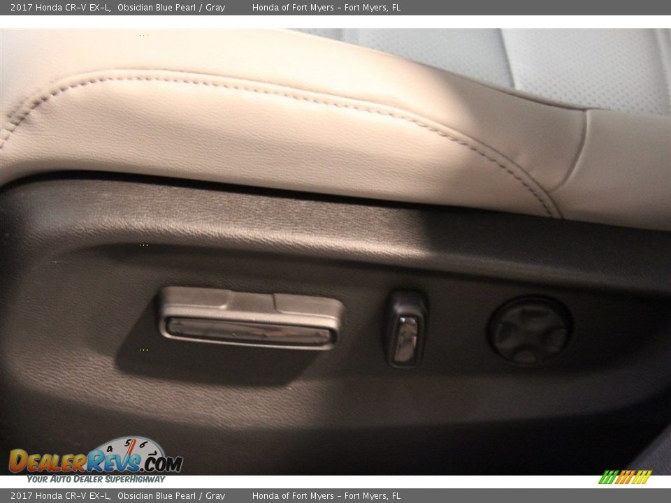 2017 Honda CR-V EX-L Obsidian Blue Pearl / Gray Photo #12