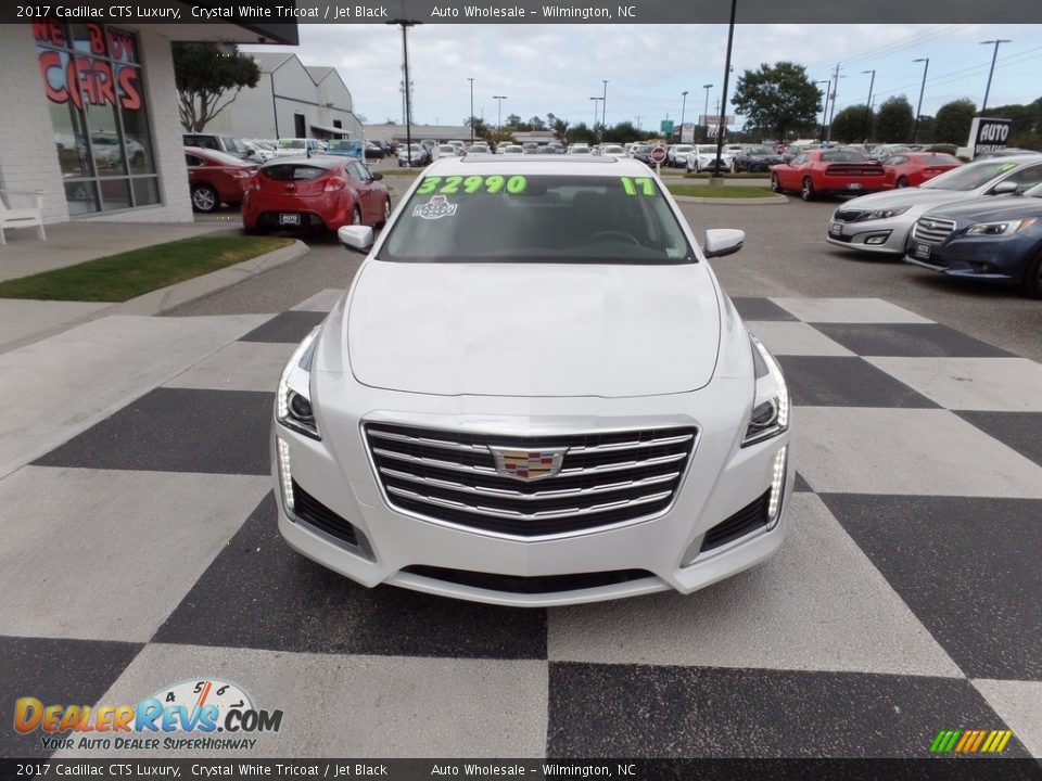 2017 Cadillac CTS Luxury Crystal White Tricoat / Jet Black Photo #2