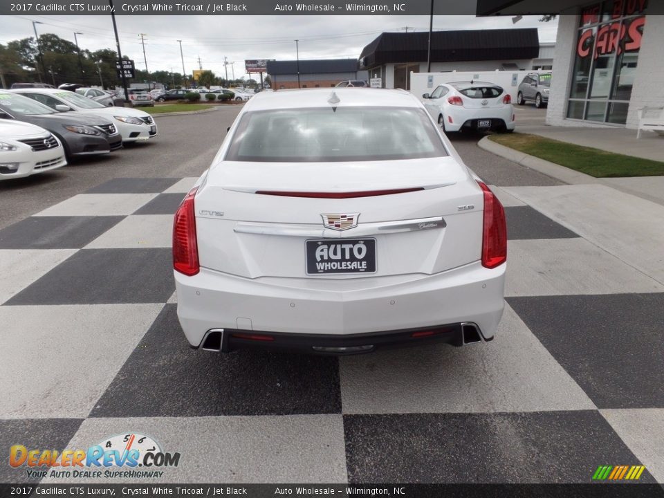 2017 Cadillac CTS Luxury Crystal White Tricoat / Jet Black Photo #4