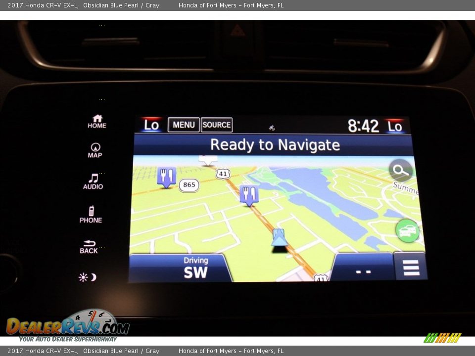 2017 Honda CR-V EX-L Obsidian Blue Pearl / Gray Photo #19