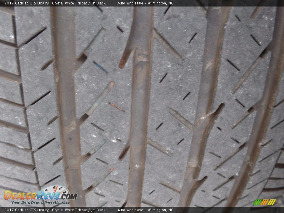 2017 Cadillac CTS Luxury Crystal White Tricoat / Jet Black Photo #9