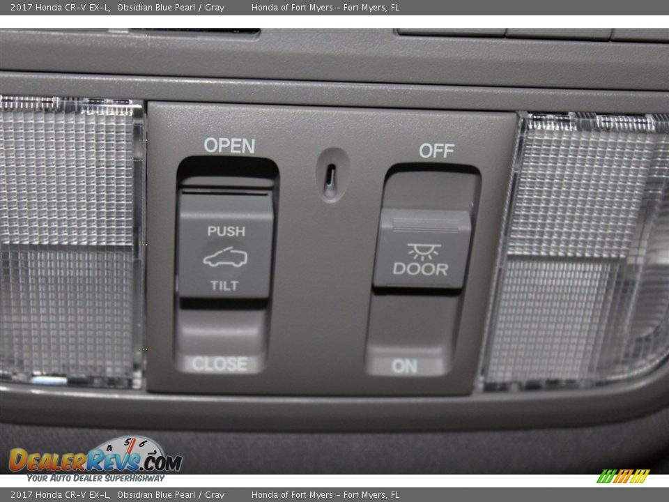 2017 Honda CR-V EX-L Obsidian Blue Pearl / Gray Photo #24