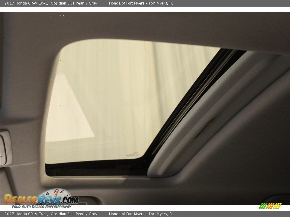 2017 Honda CR-V EX-L Obsidian Blue Pearl / Gray Photo #25