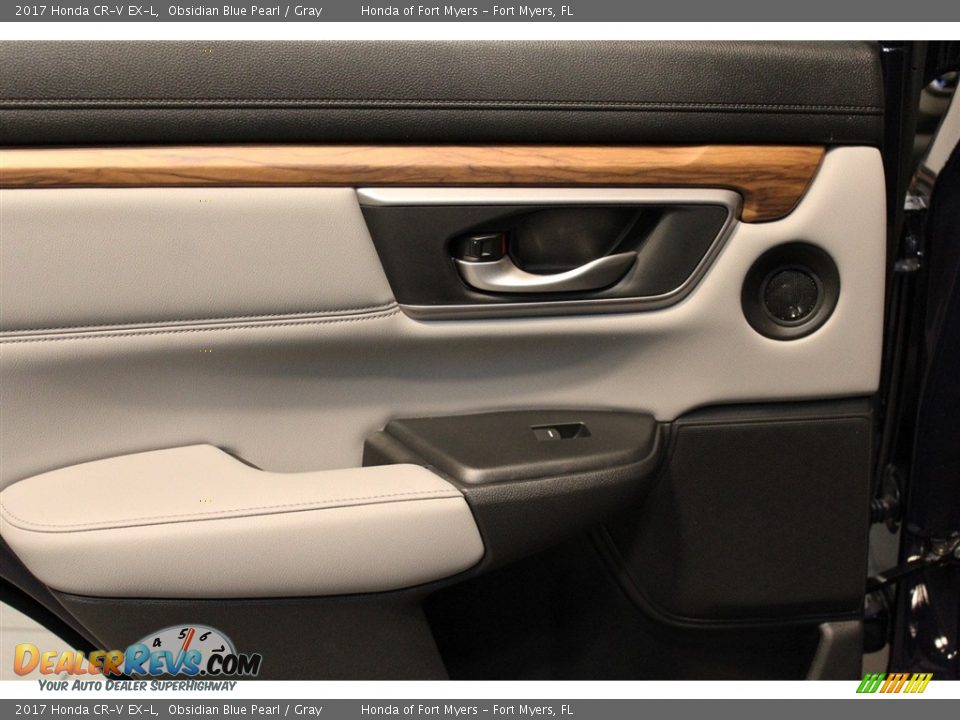2017 Honda CR-V EX-L Obsidian Blue Pearl / Gray Photo #26